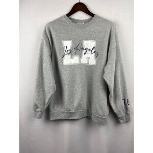 Women’s Range Kiss Large Grey Los Angeles Crewneck